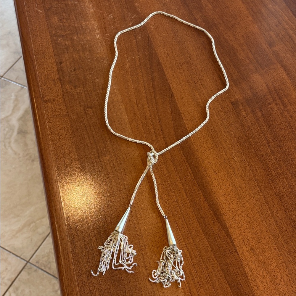 Gold Tassel Necklace